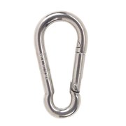 Campbell Chain & Fittings Campbell 0.37 in. D X 2-3/8 in. L Polished Stainless Steel Spring Snap 160 lb T7630406